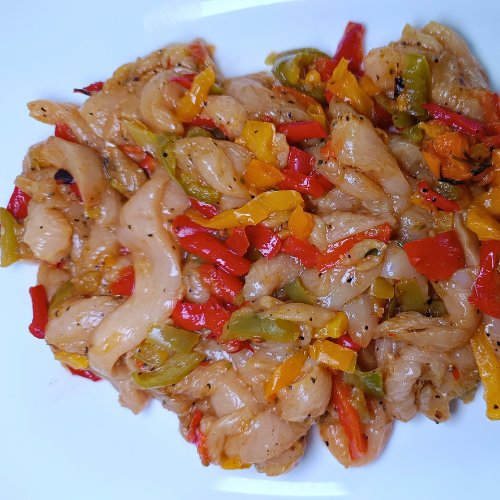 Preparado pechuga pollo para fajitas con pimientos y especias sabor Kebab (300g) - Imagen 2