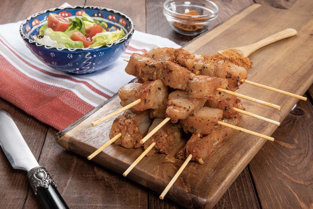Brochetas de pechuga de pollo con especias Chimichurri (300g)