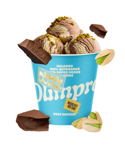 helado proteico sabor Dubai