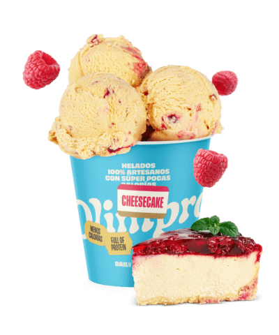 helado proteico artesano sabor cheesecake