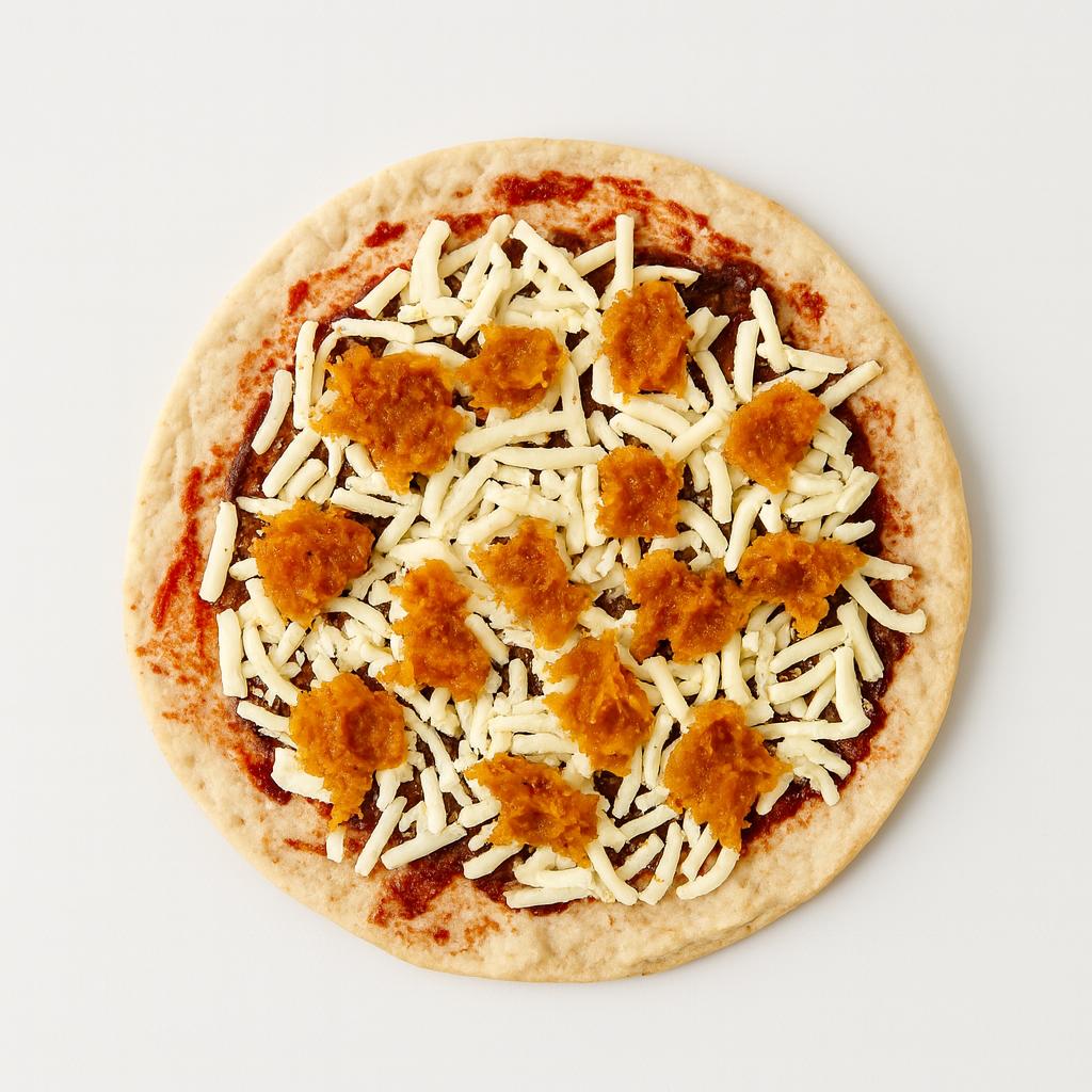 Pizza Baja en Calorías Con Pechuga de Pollo y Salsa Barbacoa