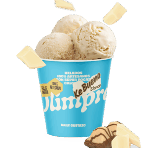 Helado Proteico Artesano Sabor Ke Bueno Blanco