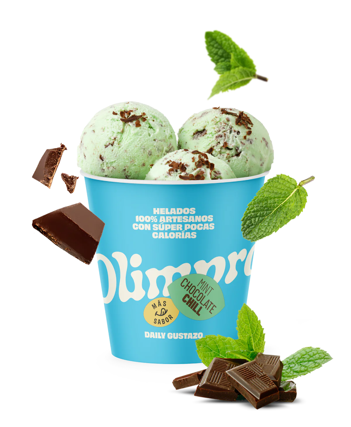 Helado Proteico Artesano Sabor Mint Chocolate Chill