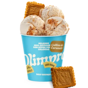 Helado Proteico Artesano Sabor Galleta Biscuit Caramel
