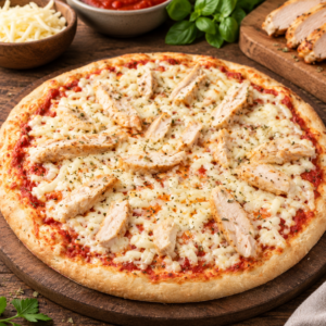 Pizza sana con Pechuga de Pollo