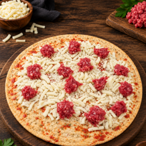 Pizza Baja en Calorías con Ternera